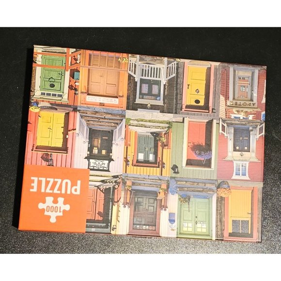 Jigsaw Puzzle 1000 Pieces - Collage of Doors in Rows - Picture 1 of 2